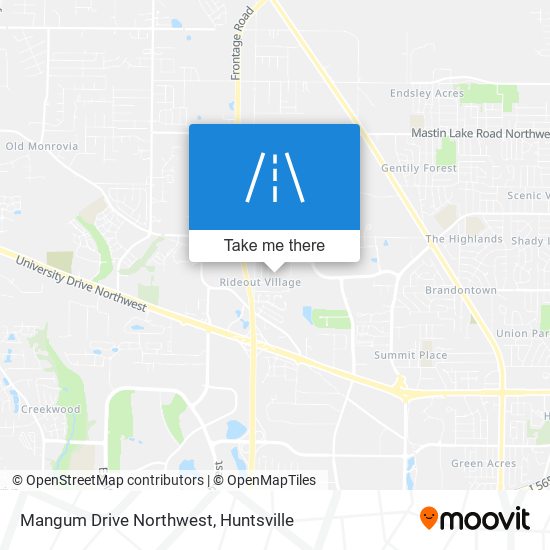 Mapa de Mangum Drive Northwest