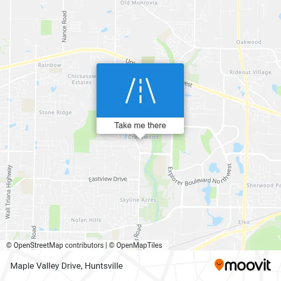 Maple Valley Drive map