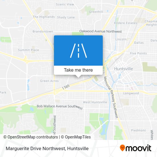 Marguerite Drive Northwest map
