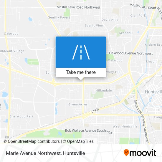 Marie Avenue Northwest map