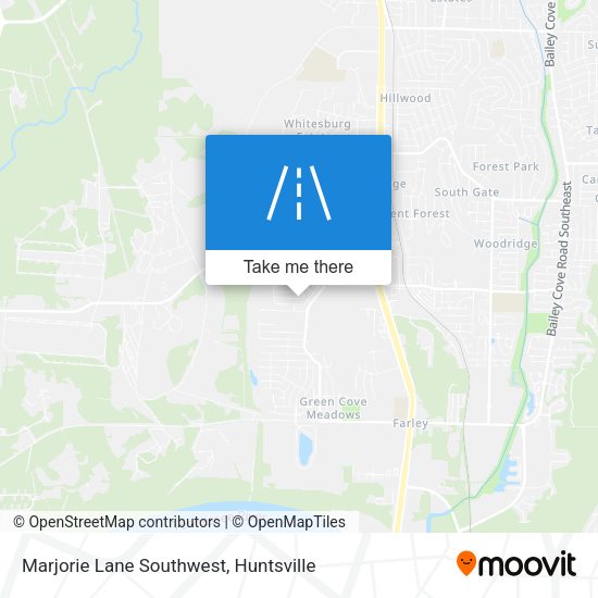 Marjorie Lane Southwest map