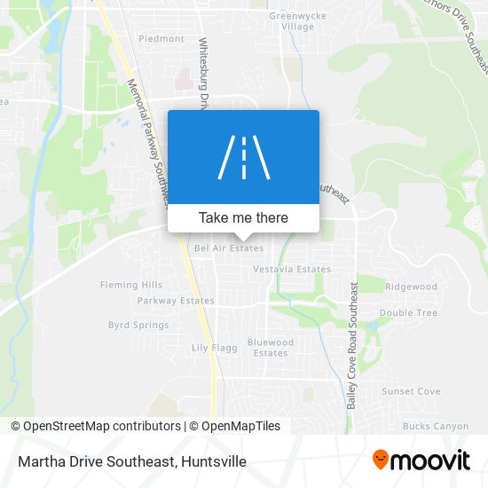 Mapa de Martha Drive Southeast