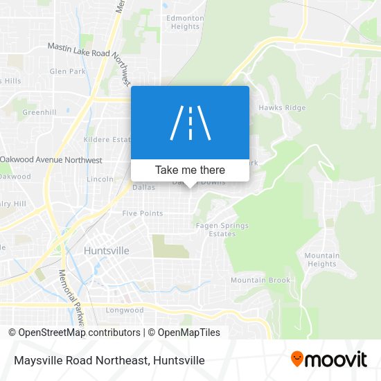 Maysville Road Northeast map