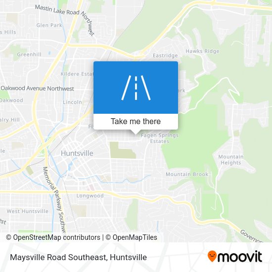 Maysville Road Southeast map