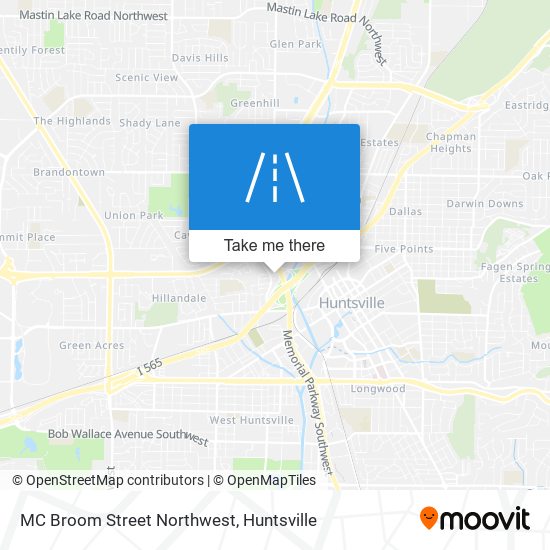 Mapa de MC Broom Street Northwest