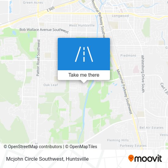 Mcjohn Circle Southwest map