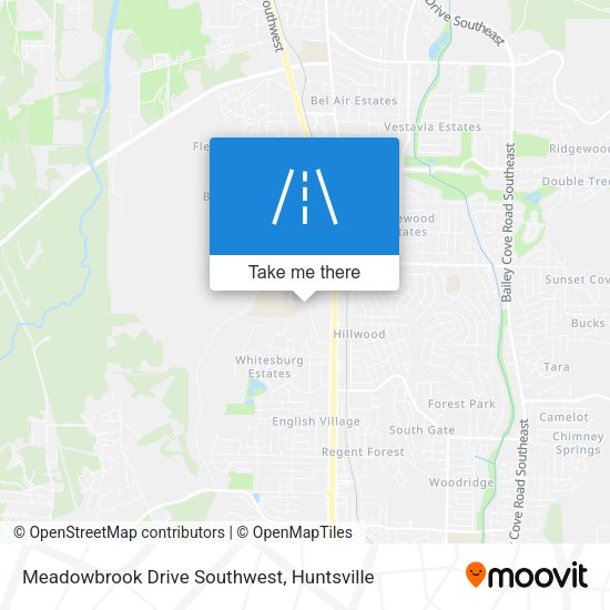 Mapa de Meadowbrook Drive Southwest