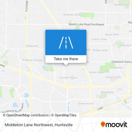 Middleton Lane Northwest map
