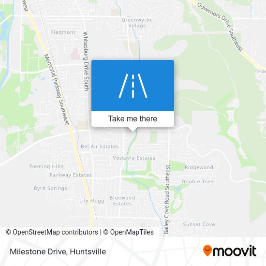Milestone Drive map
