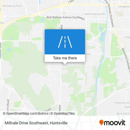 Mapa de Millvale Drive Southwest