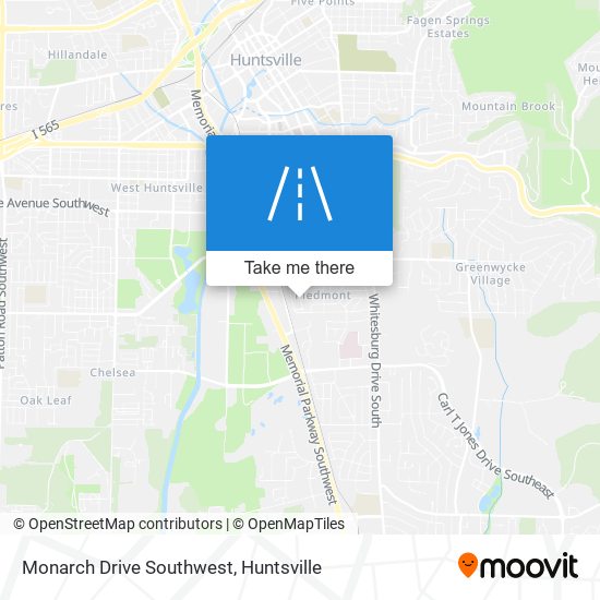 Mapa de Monarch Drive Southwest