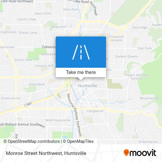 Mapa de Monroe Street Northwest