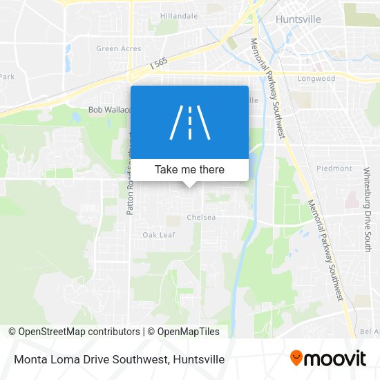 Mapa de Monta Loma Drive Southwest