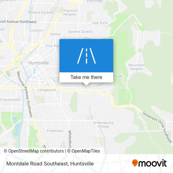 Montdale Road Southeast map