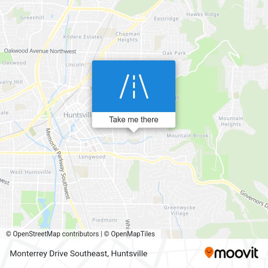 Monterrey Drive Southeast map