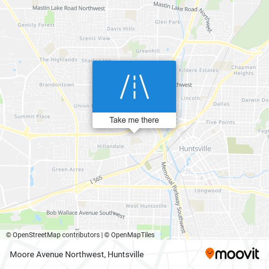 Mapa de Moore Avenue Northwest