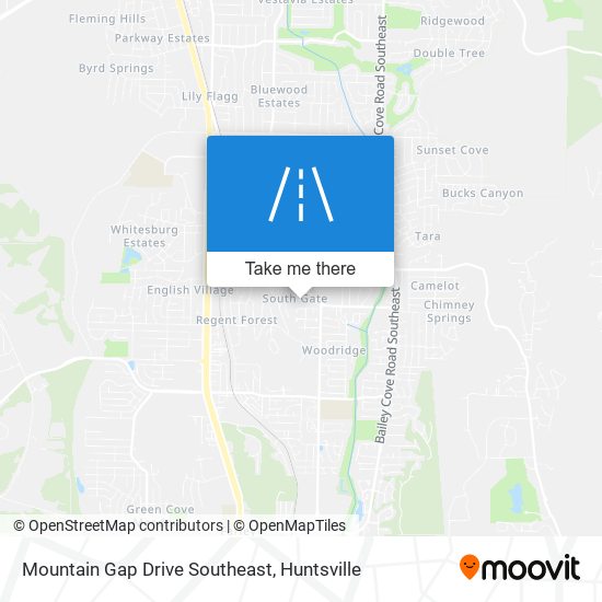 Mapa de Mountain Gap Drive Southeast