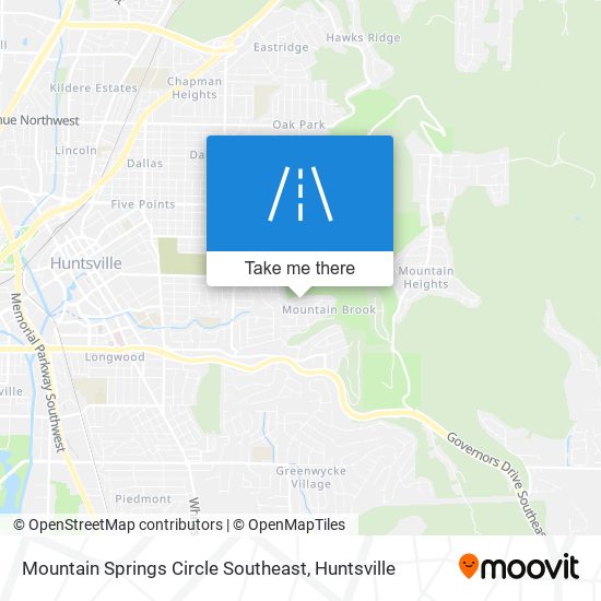 Mountain Springs Circle Southeast map