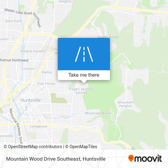 Mountain Wood Drive Southeast map