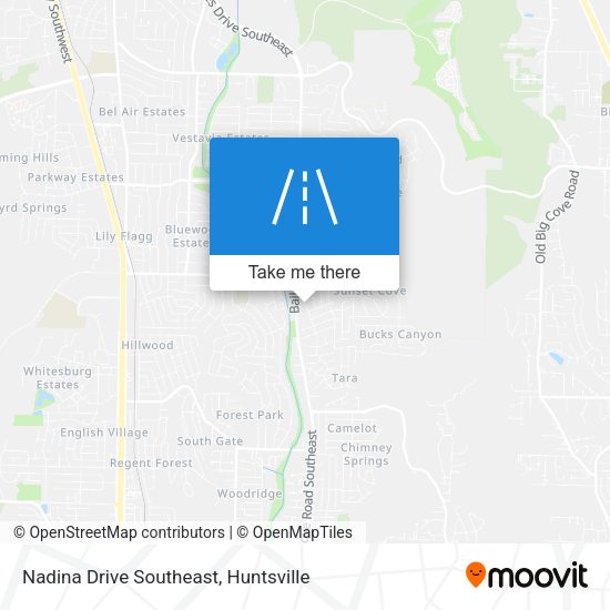 Nadina Drive Southeast map