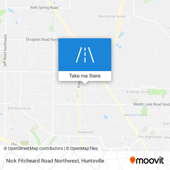 Mapa de Nick Fitcheard Road Northwest