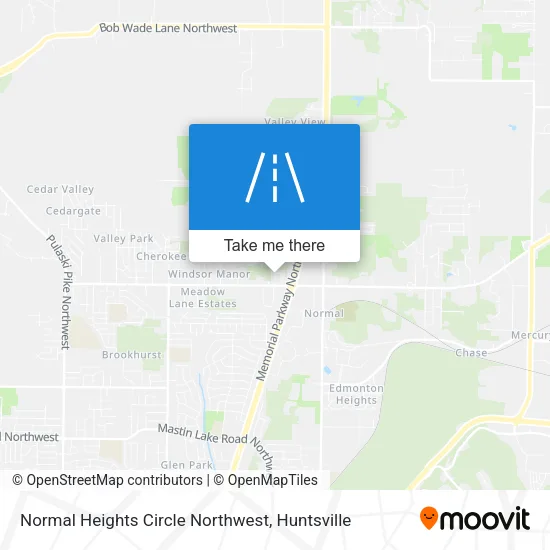 Normal Heights Circle Northwest map