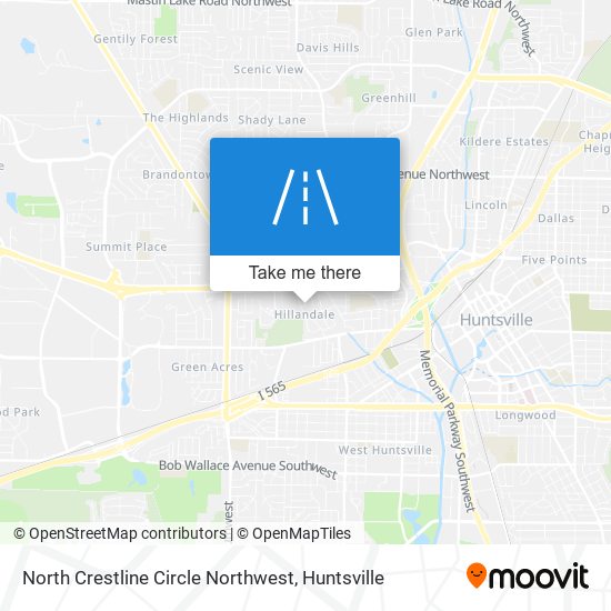 Mapa de North Crestline Circle Northwest