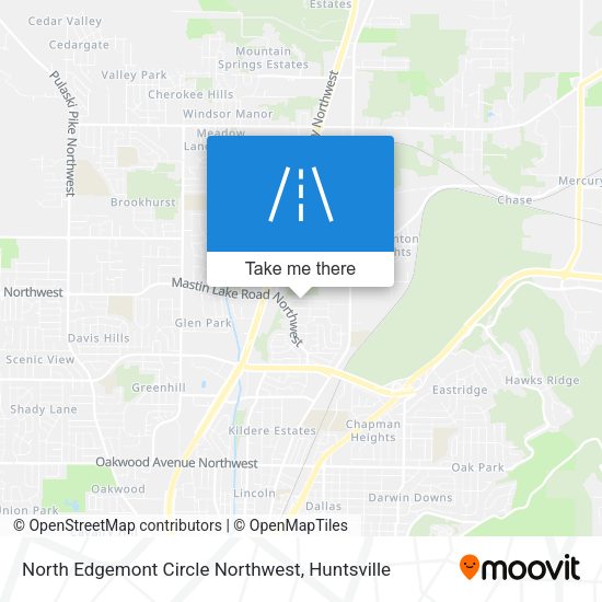 Mapa de North Edgemont Circle Northwest