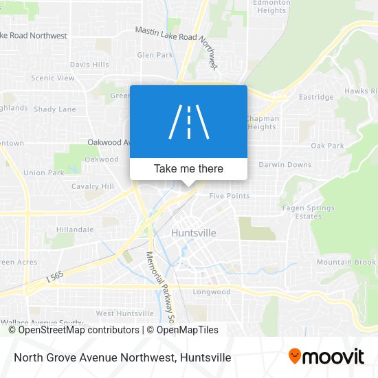 Mapa de North Grove Avenue Northwest