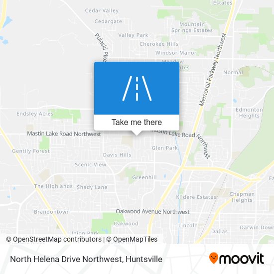 Mapa de North Helena Drive Northwest