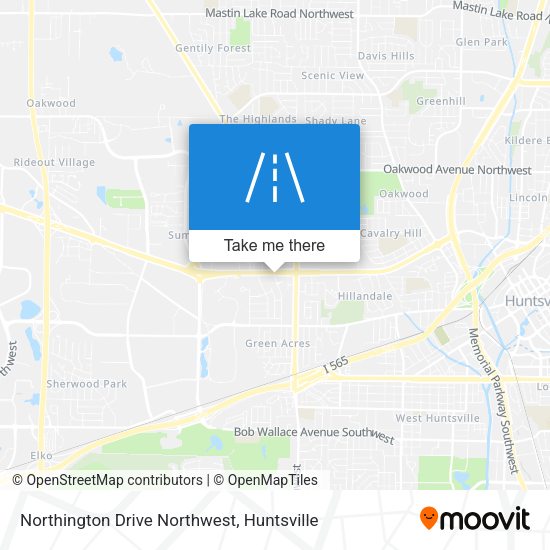 Mapa de Northington Drive Northwest