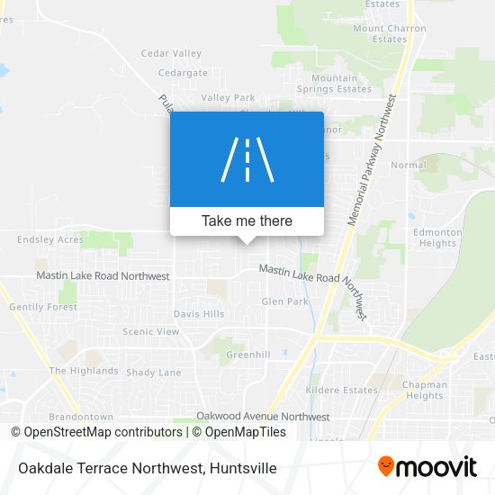 Mapa de Oakdale Terrace Northwest