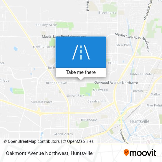 Oakmont Avenue Northwest map