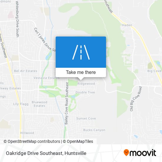 Mapa de Oakridge Drive Southeast