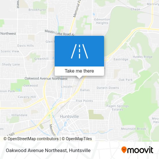 Oakwood Avenue Northeast map