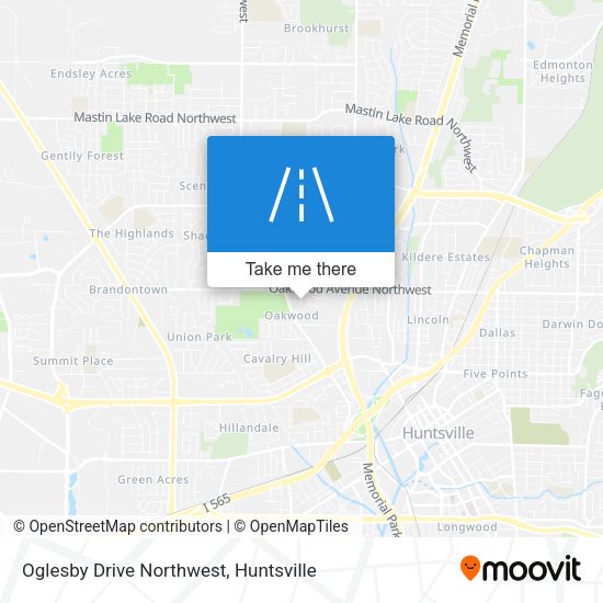Mapa de Oglesby Drive Northwest