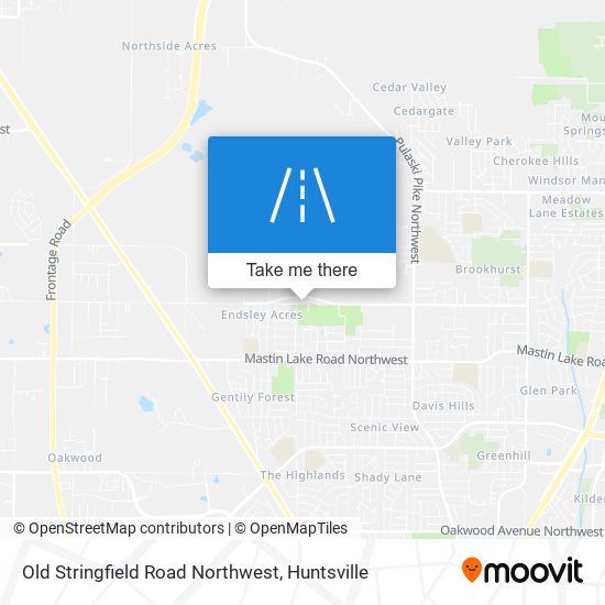 Mapa de Old Stringfield Road Northwest