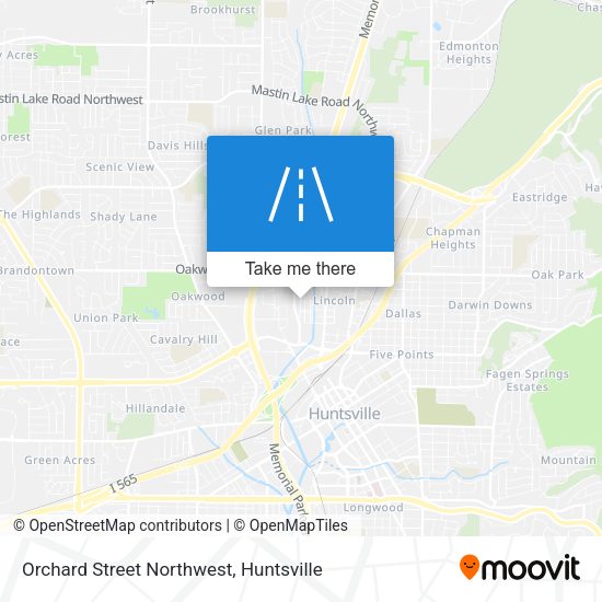 Orchard Street Northwest map