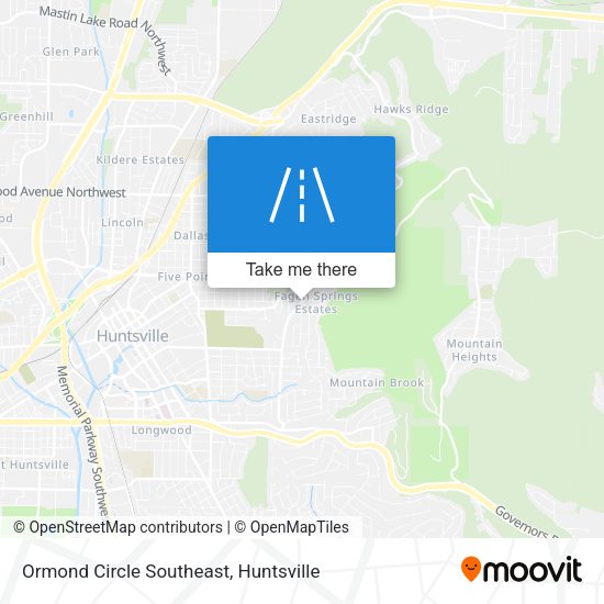 Mapa de Ormond Circle Southeast