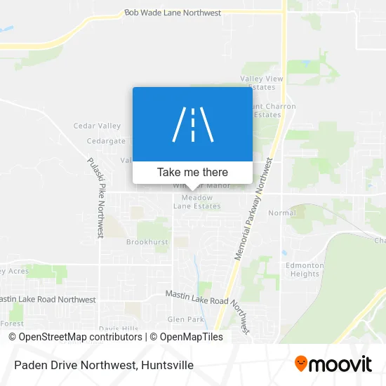 Paden Drive Northwest map