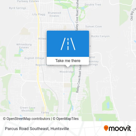Parcus Road Southeast map