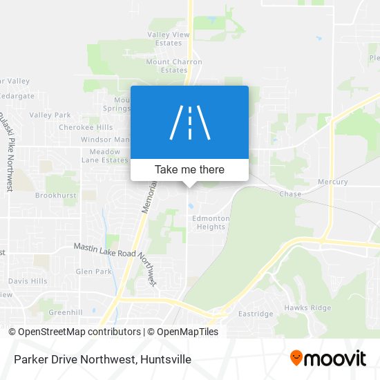 Mapa de Parker Drive Northwest