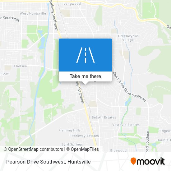 Mapa de Pearson Drive Southwest