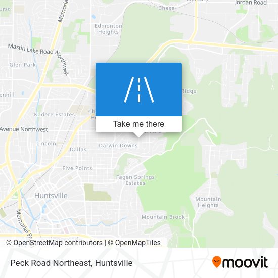 Peck Road Northeast map