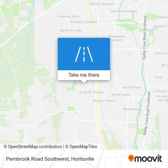 Pembrook Road Southwest map