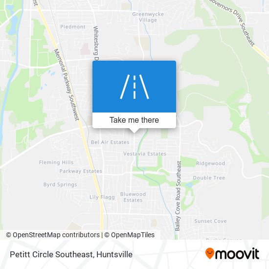 Petitt Circle Southeast map