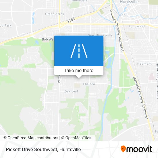 Mapa de Pickett Drive Southwest