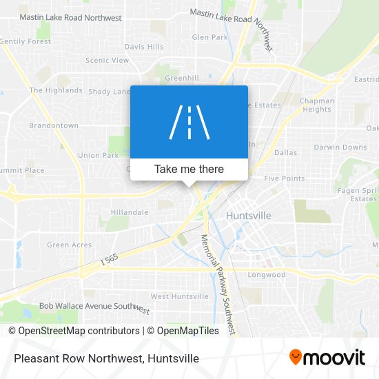Mapa de Pleasant Row Northwest