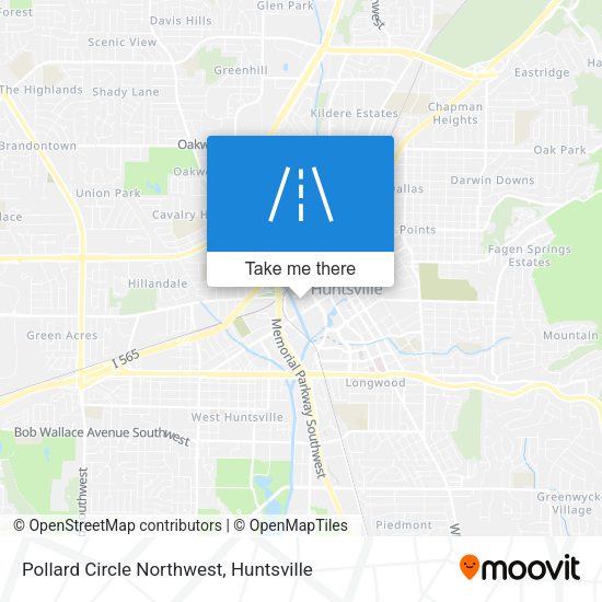 Pollard Circle Northwest map