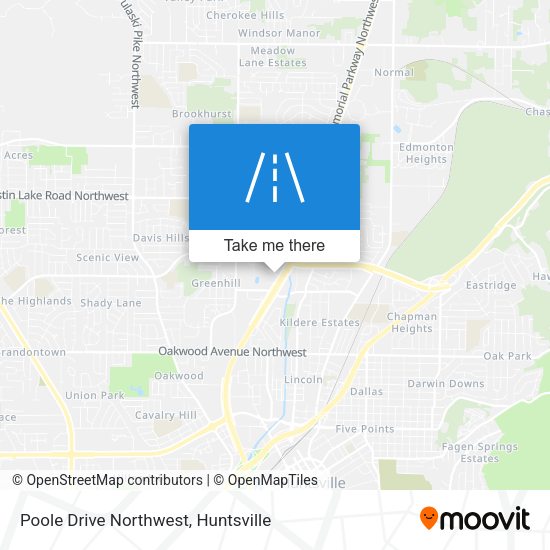 Mapa de Poole Drive Northwest